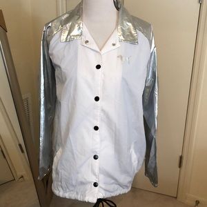 NWT VS Pink Logo Jacket Medium